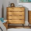 Home Source Acadia Modern Industrial 4 Drawer Chest Storage Unit thumbnail 2