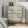 Home Source Acadia Modern Industrial 4 Drawer Chest Storage Unit thumbnail 2