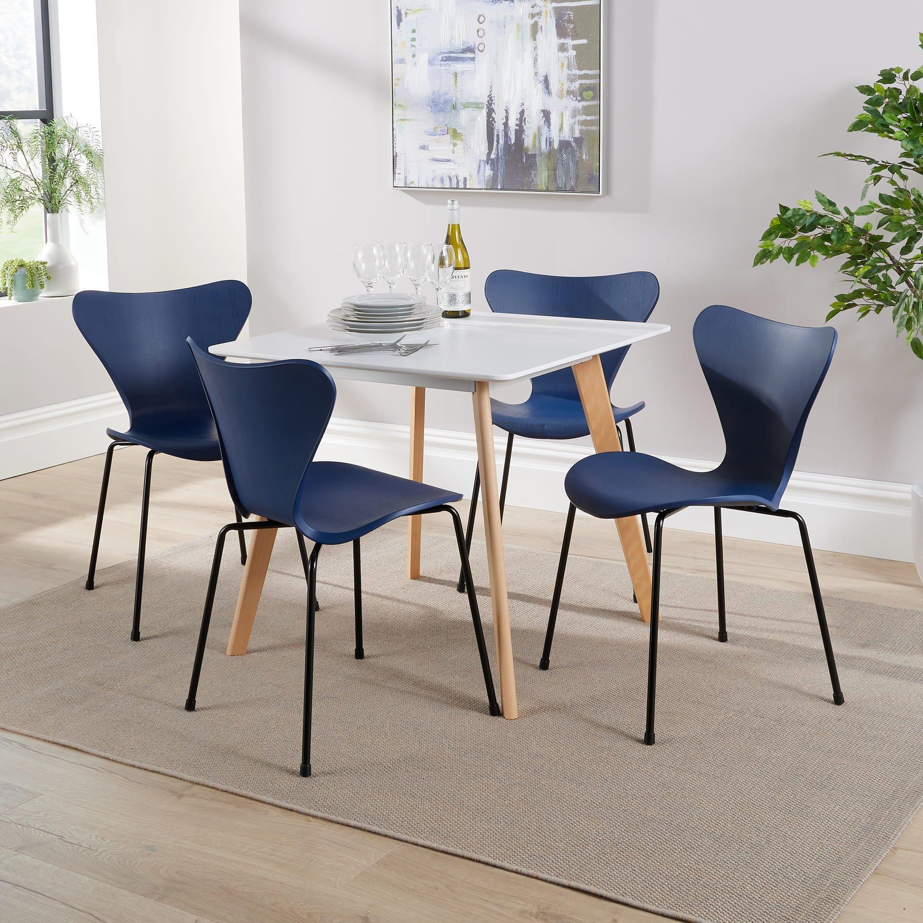 Trinity Table and 4 Penny Chairs Dining Set