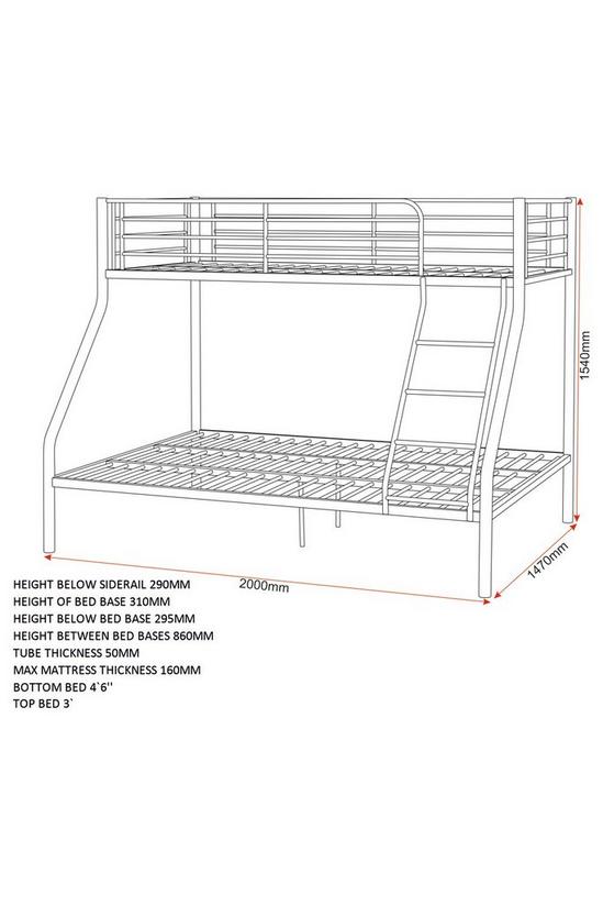 Seconique Tandi Triple Sleeper Bunk Bed (Single top bunk / Double bottom bunk) 6