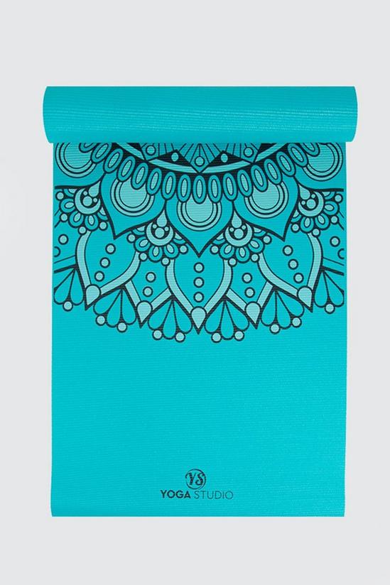 Yoga Studio Turquoise Mandala Designed Yoga Mat 6mm 1