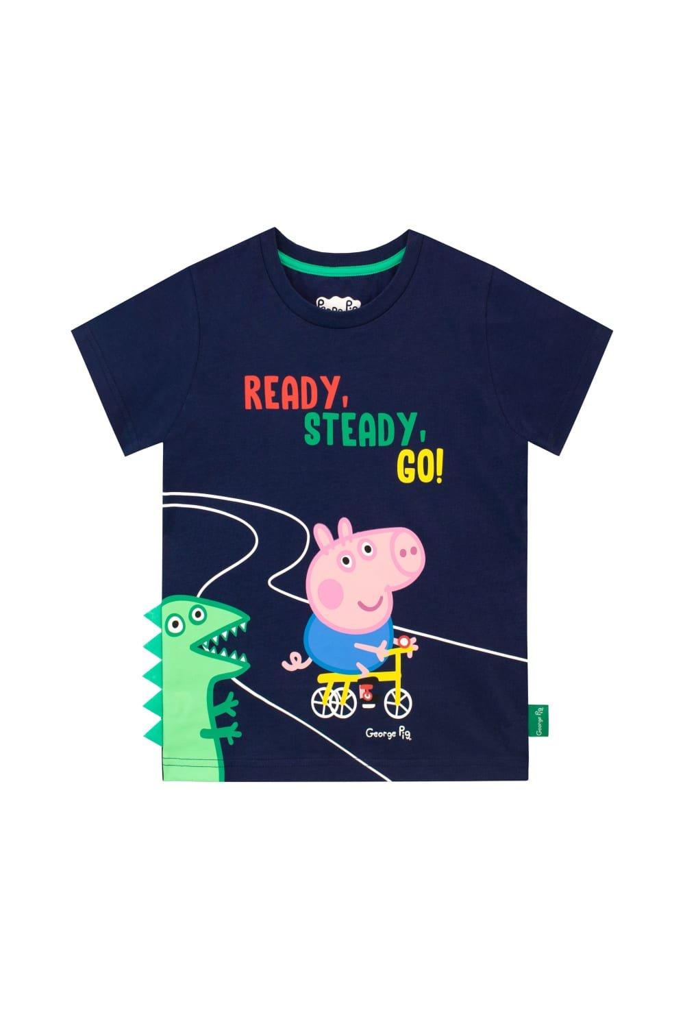Ready Steady Go Mr Dinosaur George Pig T-Shirt