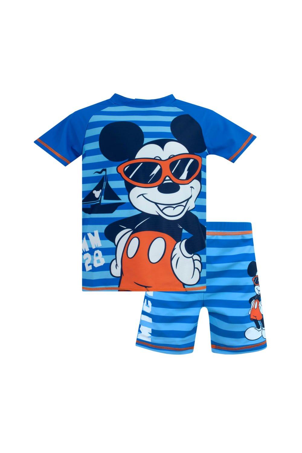 Mickey Mouse Stripe Two Piece Swim Set