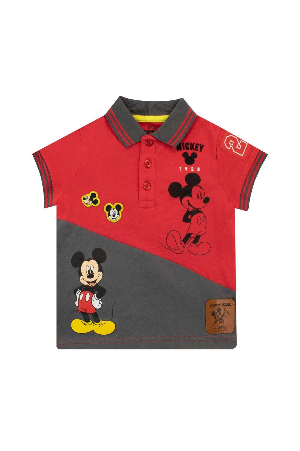 Mickey Mouse Patchwork Polo Shirt