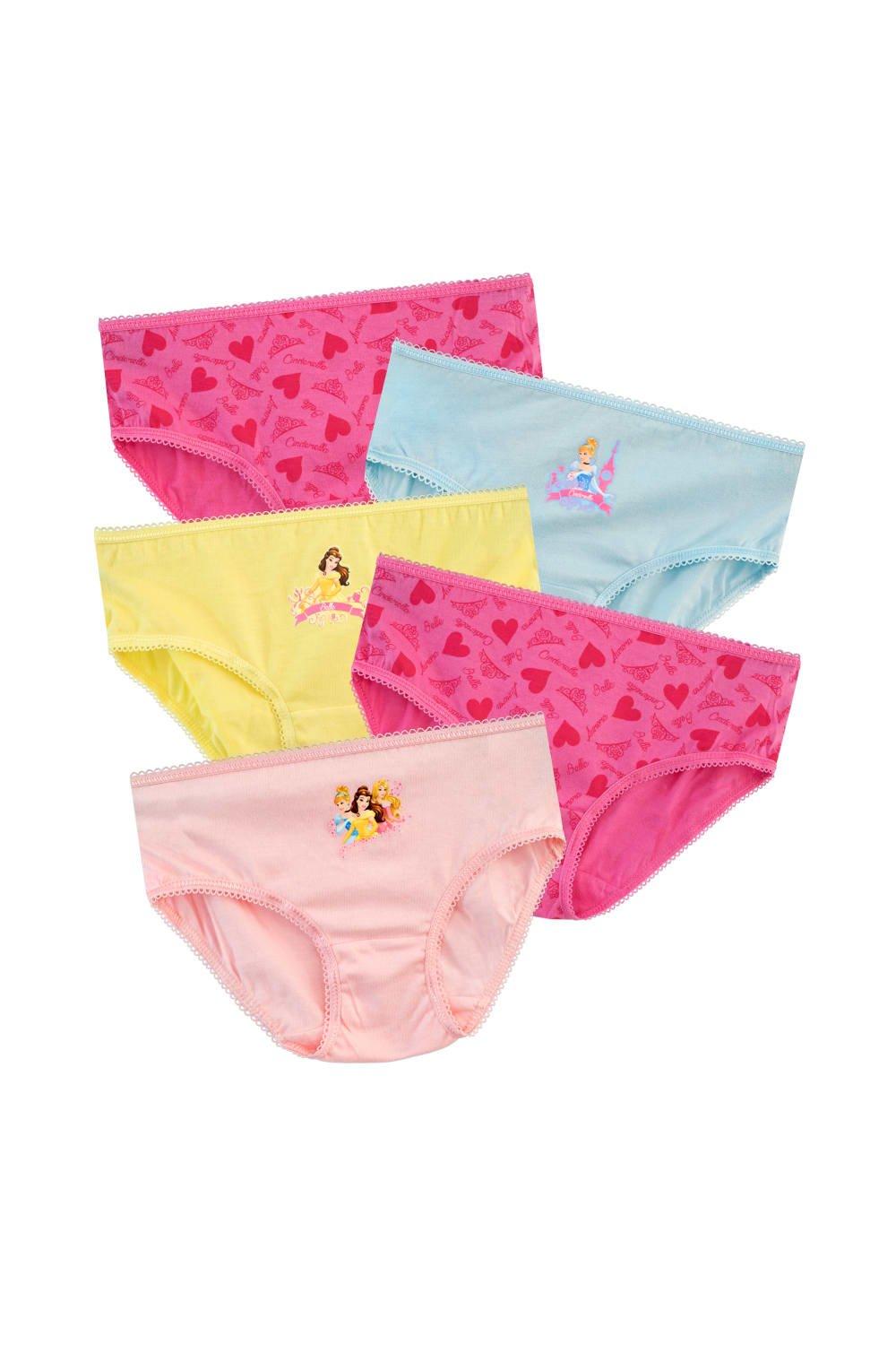 Princess Briefs Underwear 5 Pack