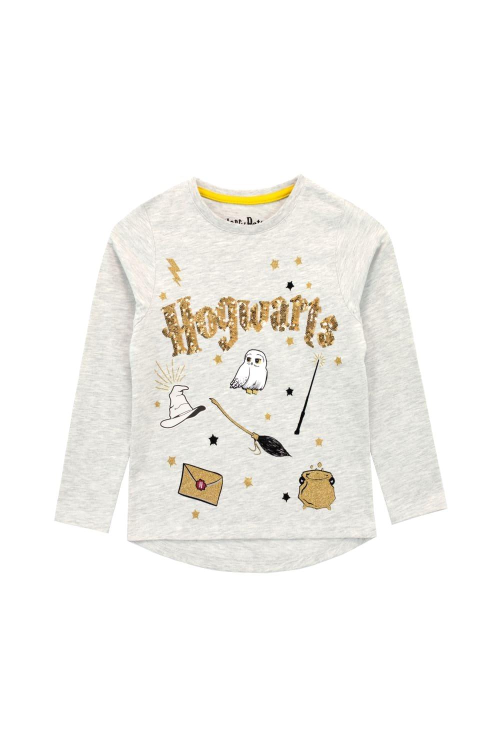 Hogwarts Magical Sequins Long Sleeve T-Shirt