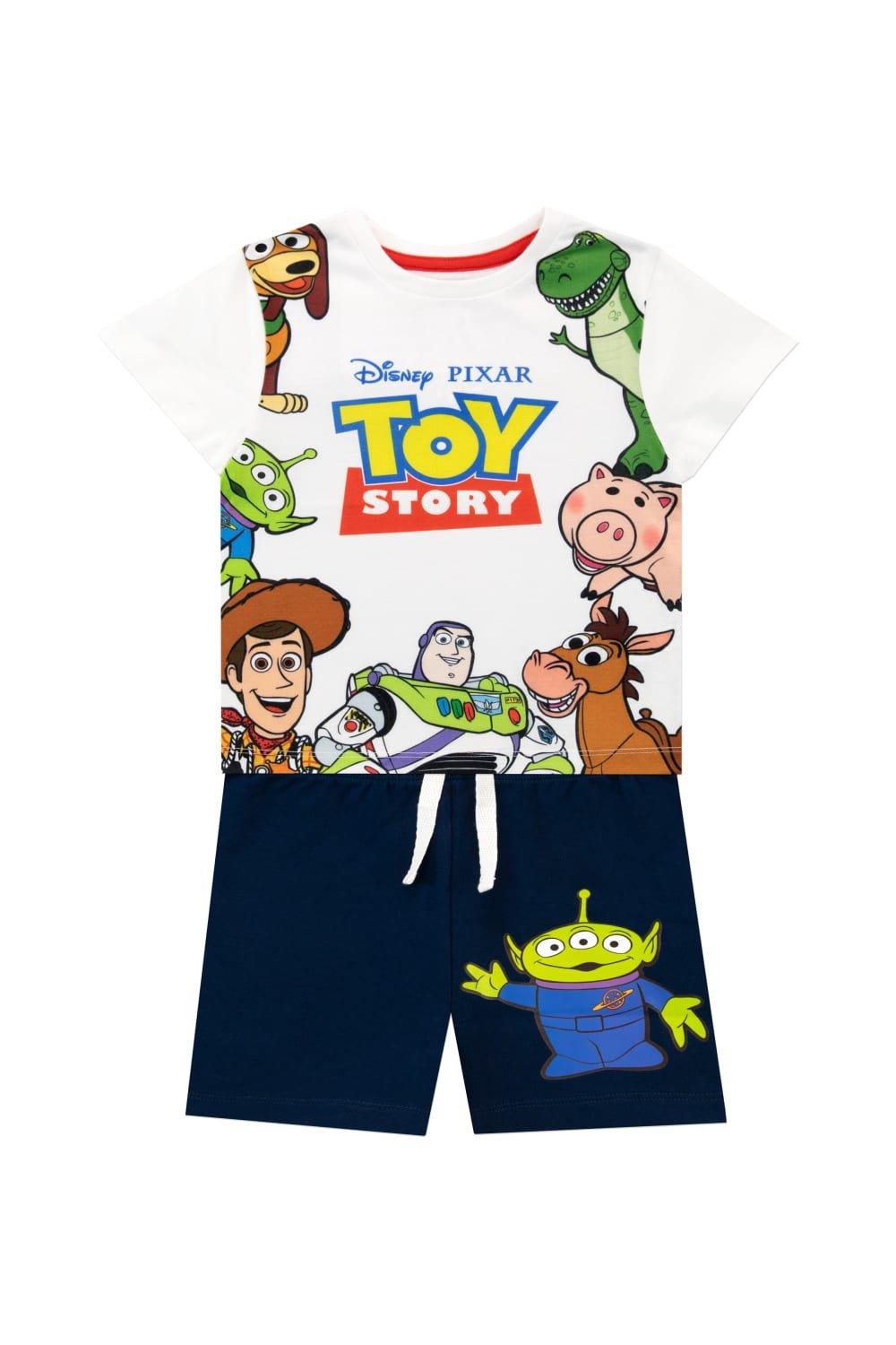Toy Story Woody Buzz Rex Slinky Hamm and Bullseye T-Shirt And Short Set