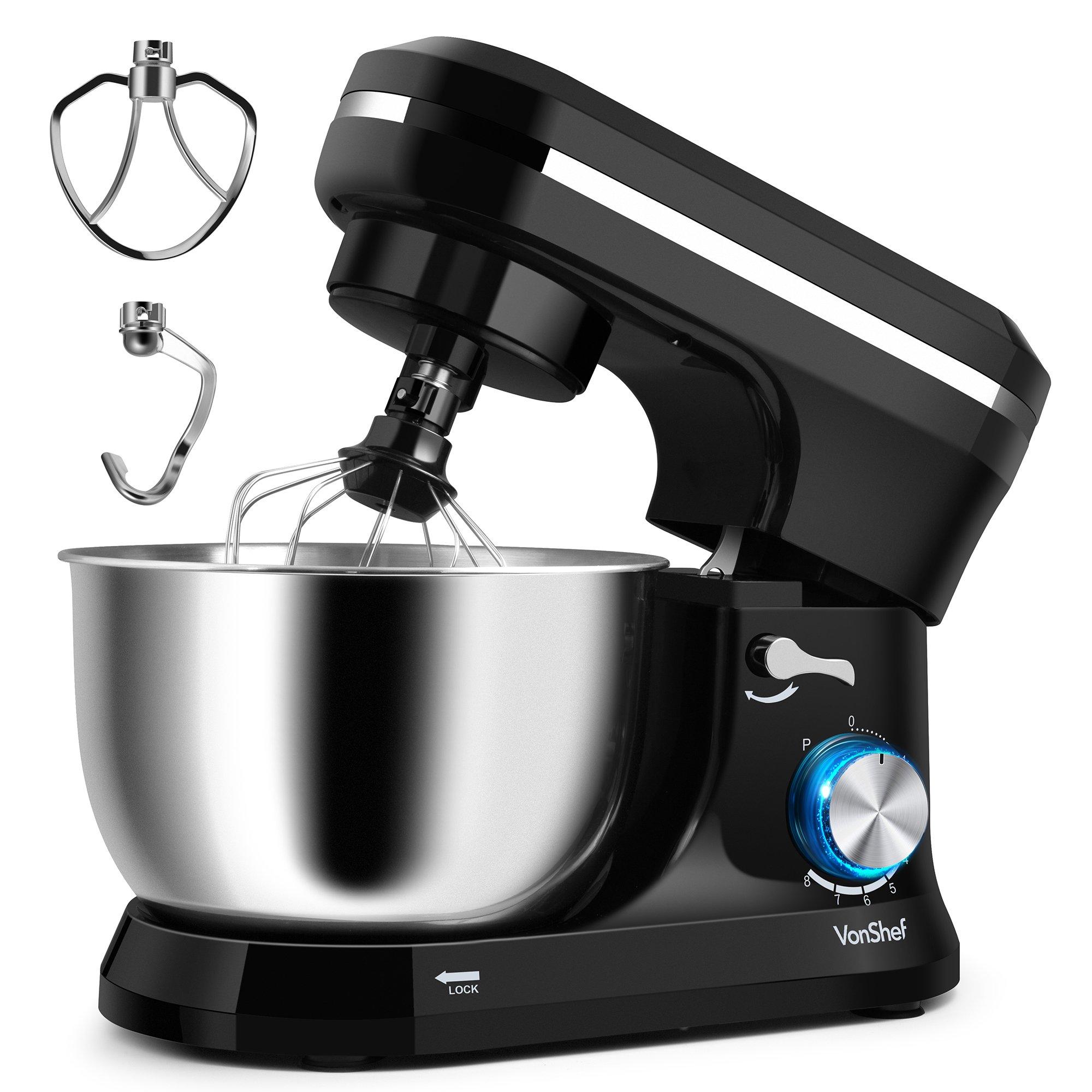 1000W Black Electric Food Stand Mixer with 4.5L Bowl