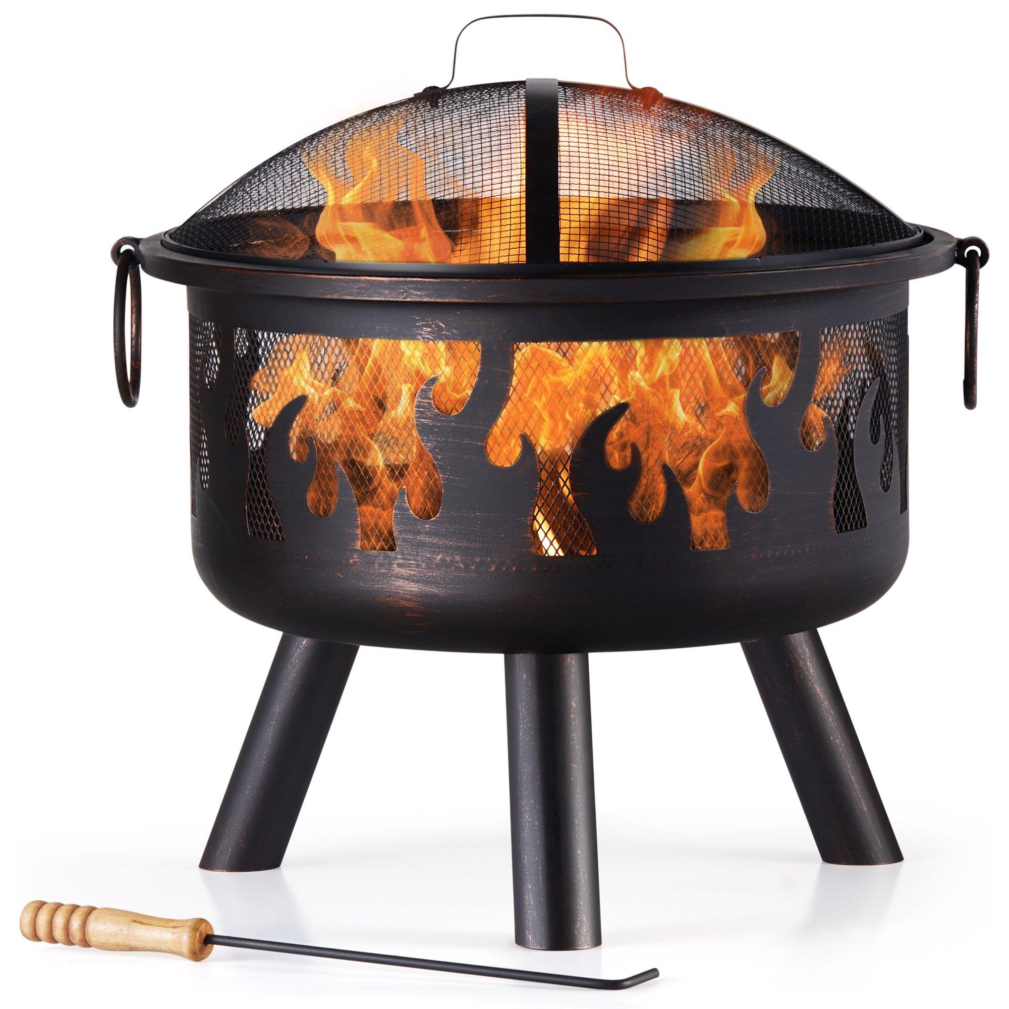 Round Flame Fire Pit