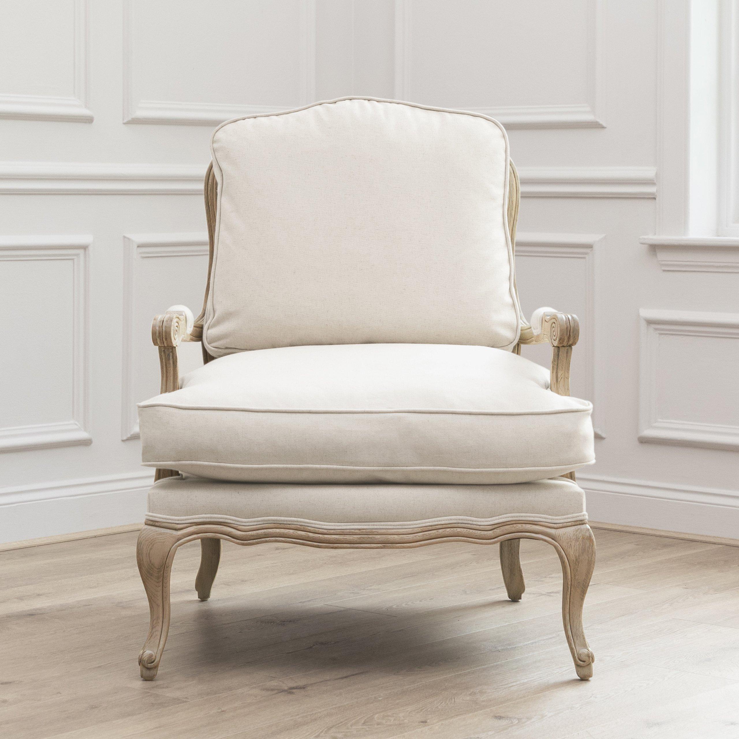 Florence Natural Linen Country Chair