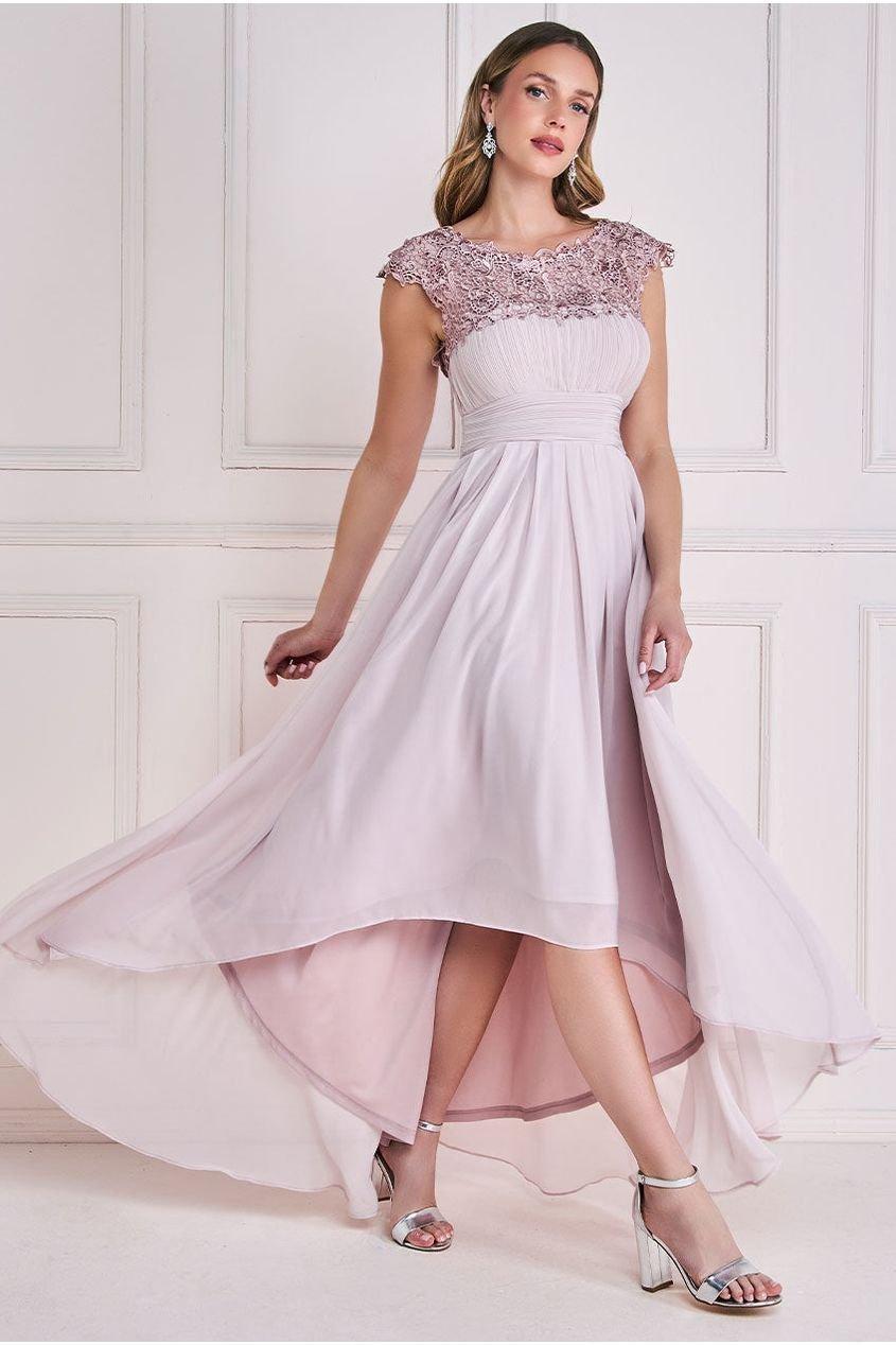 Buy White Pink Hand Block Printed Cotton Dress | SDM/IKK4 | The loom