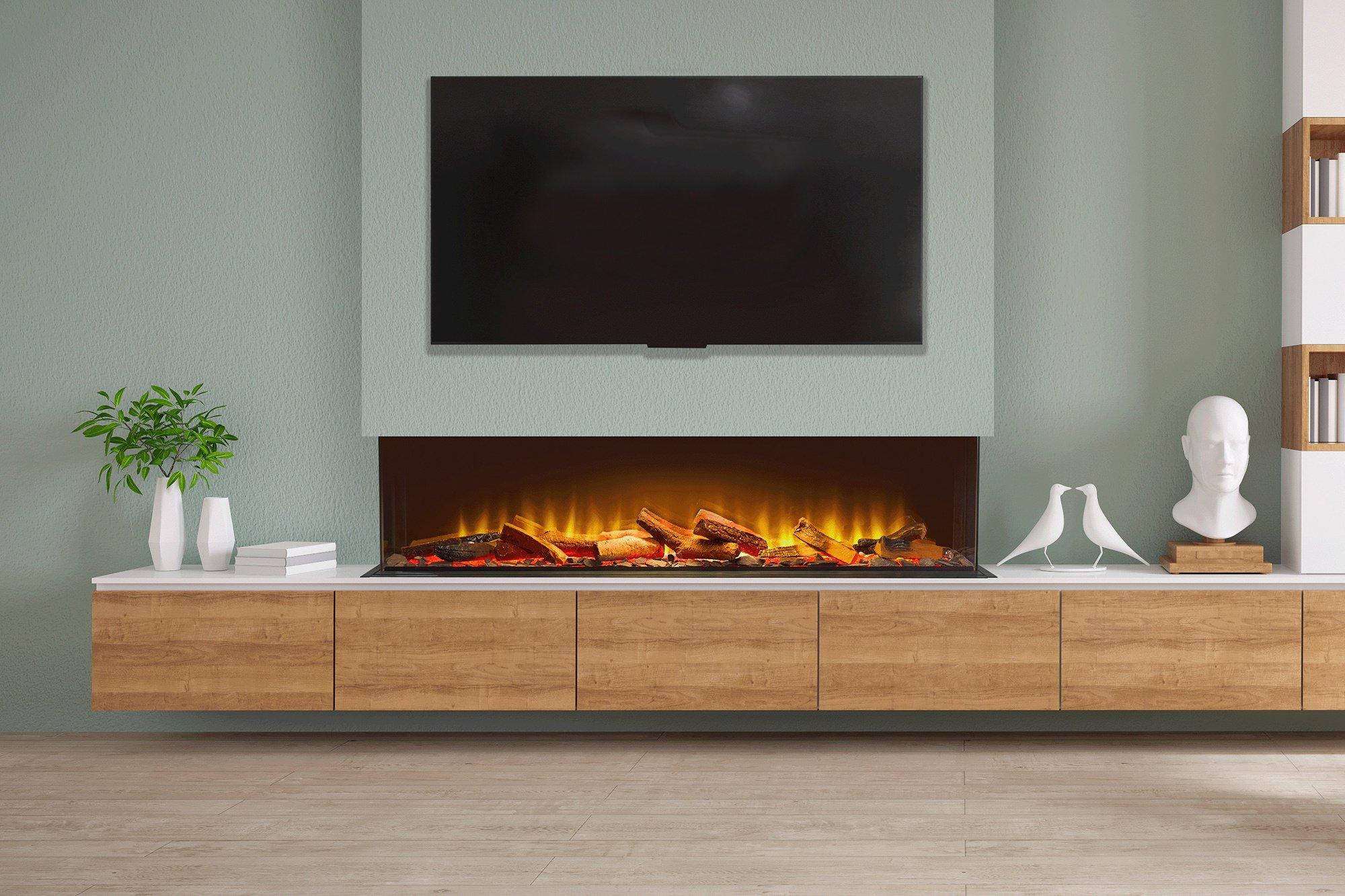 Acantha Aspire 125 Panoramic Media Wall Electric Fire