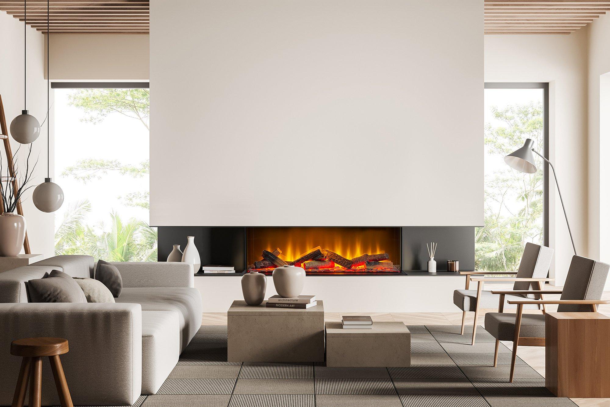 Acantha Aspire 100 Panoramic Media Wall Electric Fire