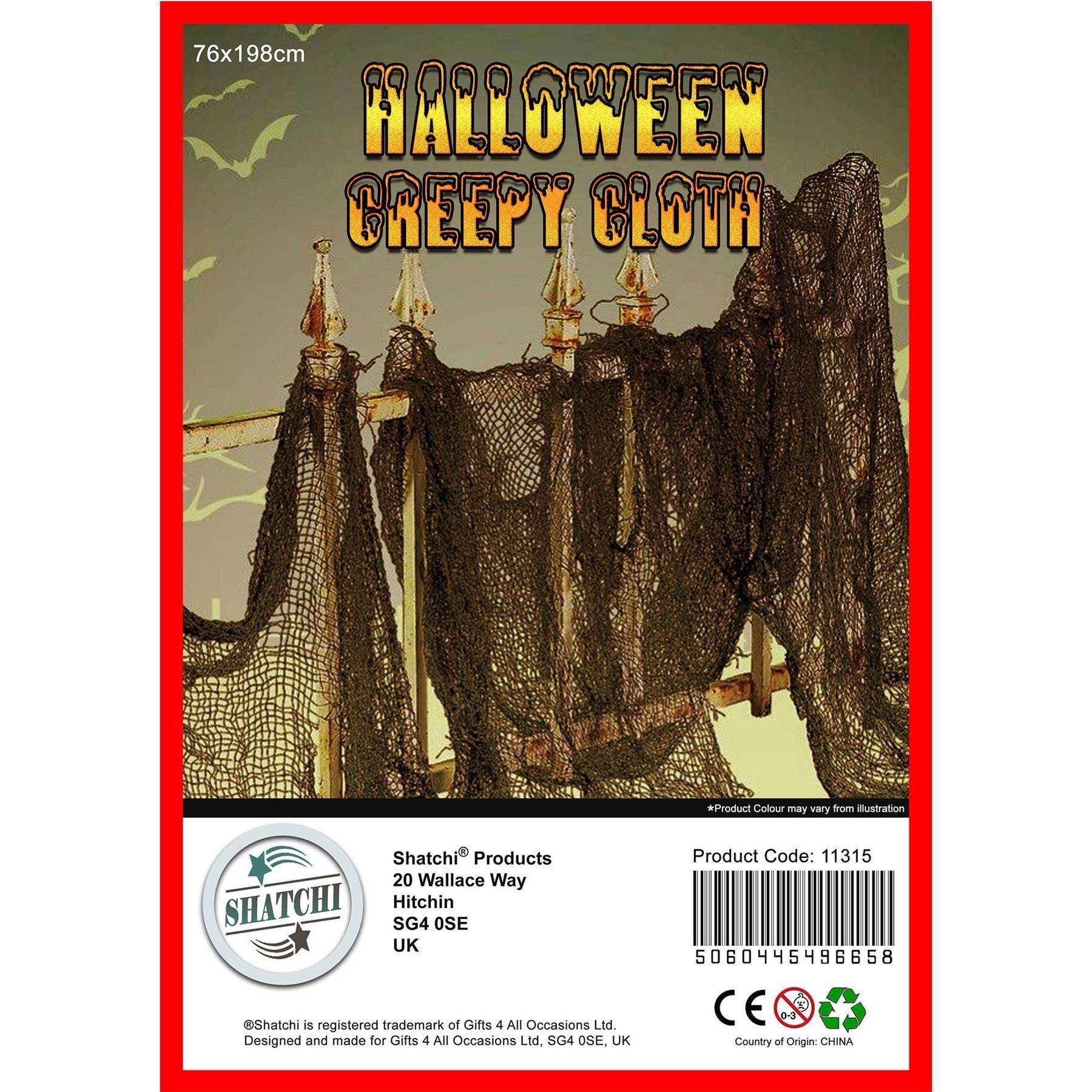 100 Large Black Mesh Creepy Cloth Halloween Party Decorations - Wholesale Bulk Buy