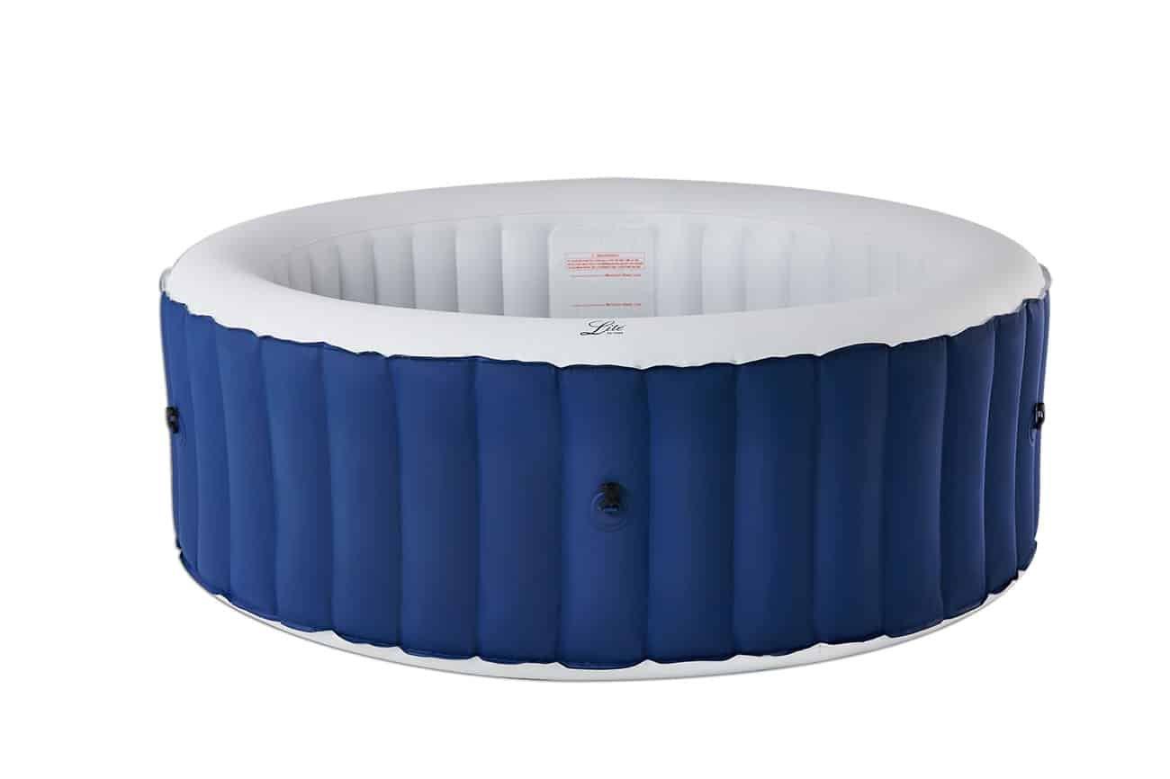 MSpa Lite Inflatable Hot Tub Round 6 Person Spa,Navy