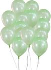 Shatchi Latex Balloons Metallic Light Green 12 Inches for all occasions 25pcs thumbnail 2