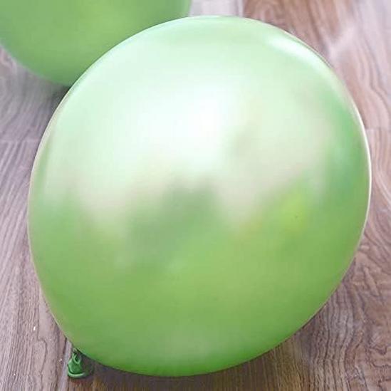Shatchi Latex Balloons Metallic Light Green 12 Inches for all occasions 25pcs 3