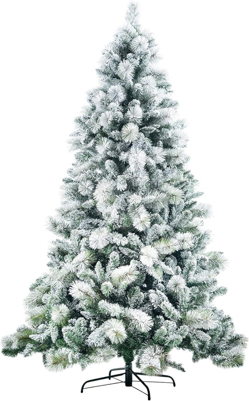7FT Green Helsinki Snow Covered Christmas Tree