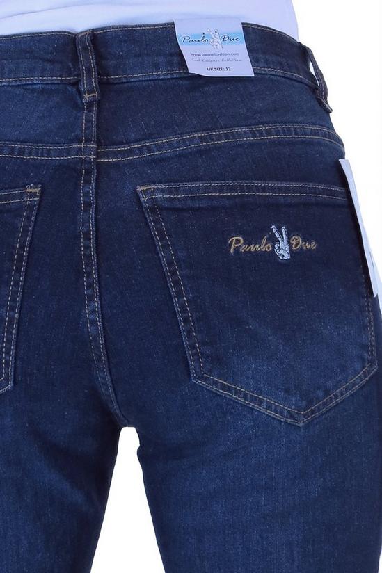 Paulo Due Frayed Hem Flared Stretch Denim Jeans 3