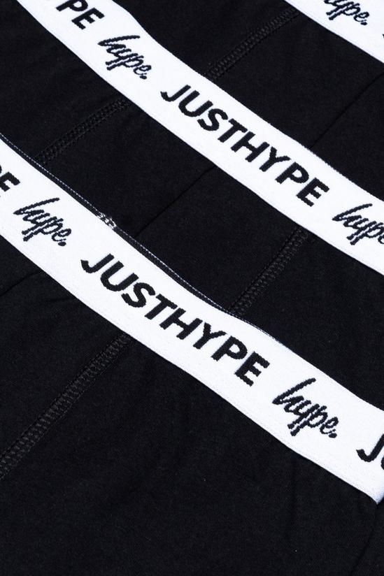 Hype 3 Pack Black Boxer Shorts 2