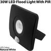 Loops Outdoor Slim 30W LED Floodlight PIR Motion Sensor Security IP65 Waterproof Light thumbnail 2