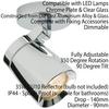 Loops Bathroom Ceiling Adjustable Spotlight Chrome Plate Single Round Modern Downlight thumbnail 2