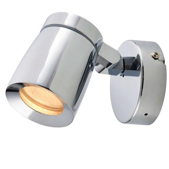 Loops Bathroom Ceiling Adjustable Spotlight Chrome Plate Single Round Modern Downlight 3