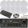 Loops Bluetooth Ceiling Music Kit 5 Zone Stereo Amplifier & 10x Mini Flush Speakers thumbnail 1