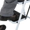 Loops 0.75m Folding Step Ladder Safety Stool 3 Tread Compact Anti Slip Rubber Steps thumbnail 3