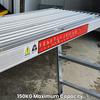 Loops 1440 x 800mm Tall Step Up Work Platform Aluminium Lightweight Foldable Ladder thumbnail 2