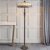 Loops Tiffany Glass Floor Lamp - Mackintosh Style Rose - Dark Bronze Finish - LED Lamp thumbnail 4