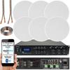 Loops 1200W Bluetooth Sound System 6x 100W Slim Ceiling Speaker 6 Zone Mixer Amplifier thumbnail 2