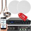 Loops 1200W Loud Bluetooth Sound System 12x 120W Slim Ceiling Speaker 6 Zone Amplifier thumbnail 2