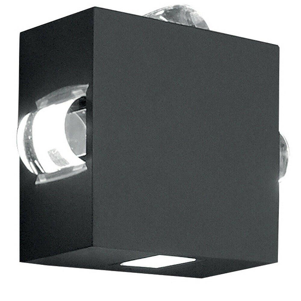 Outdoor 4Wall Light 4 Way DIrectional Light Graphite LED 60W