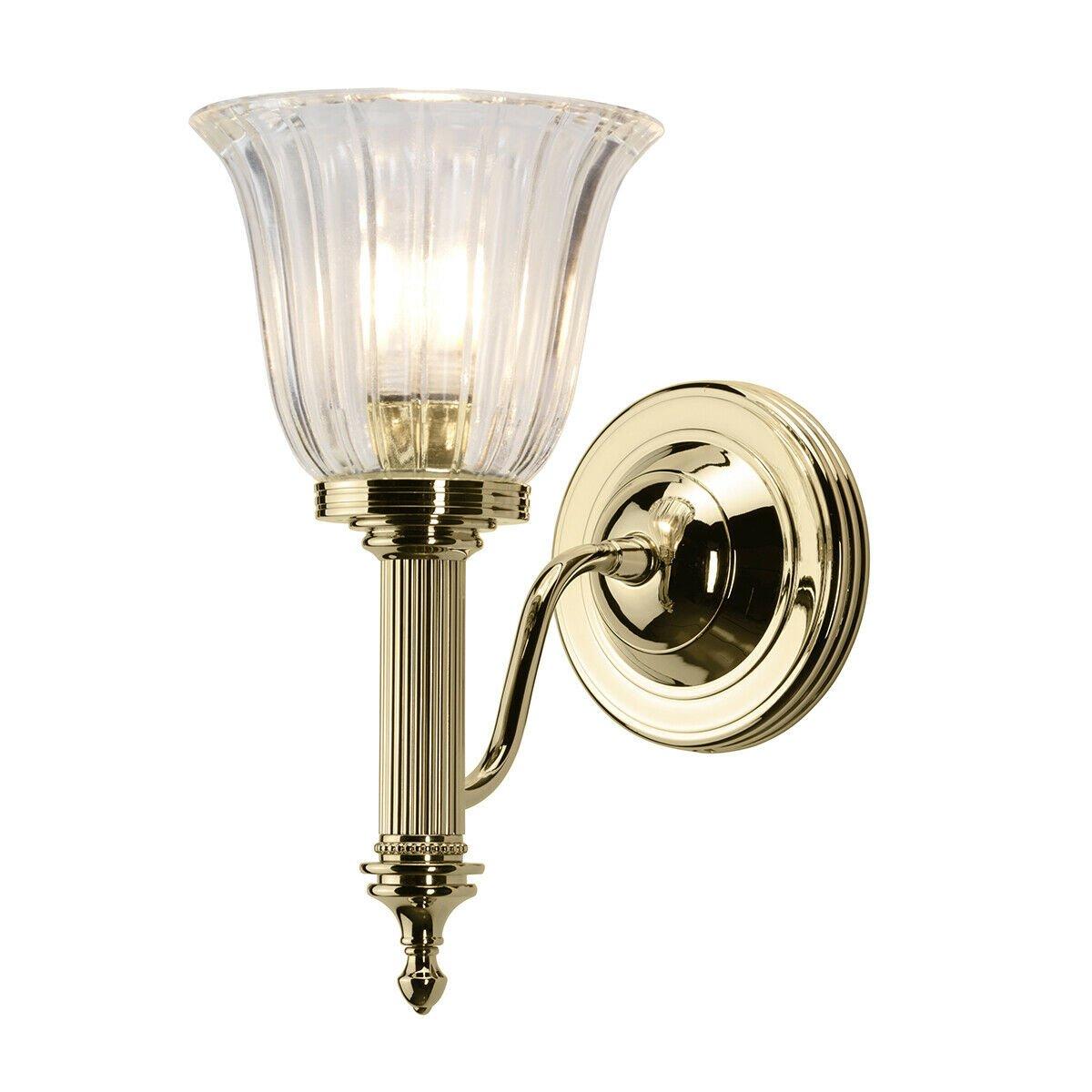 IP 44 Wall Light Highly Polished Brass LED G9 3.5W
