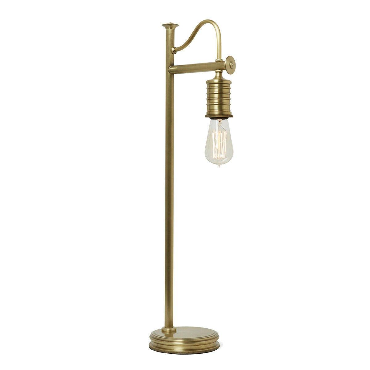 Table Lamp Hanging Lamp Holder Old Fashioned Aged Brass Finish LED E27 60W Bulb