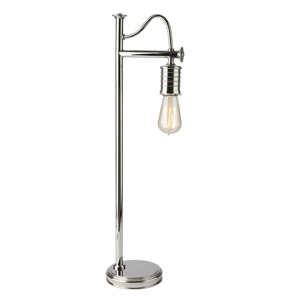 Table Lamp Hanging Lamp Holder Old Fashioned Highly Polished Nickel LED E27 60W