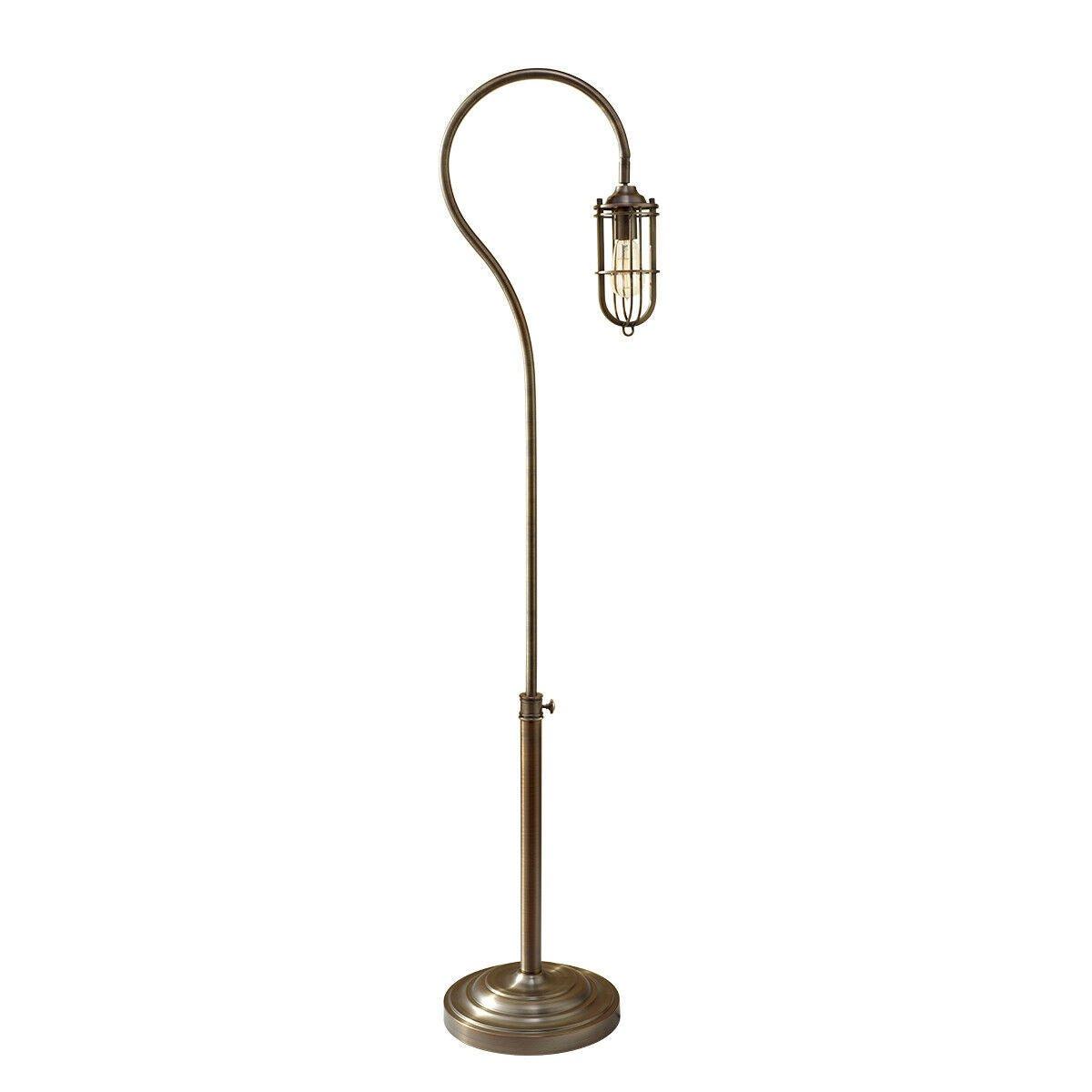 Floor Lamp Alter Height Dark Antique Brass LED E27 60W