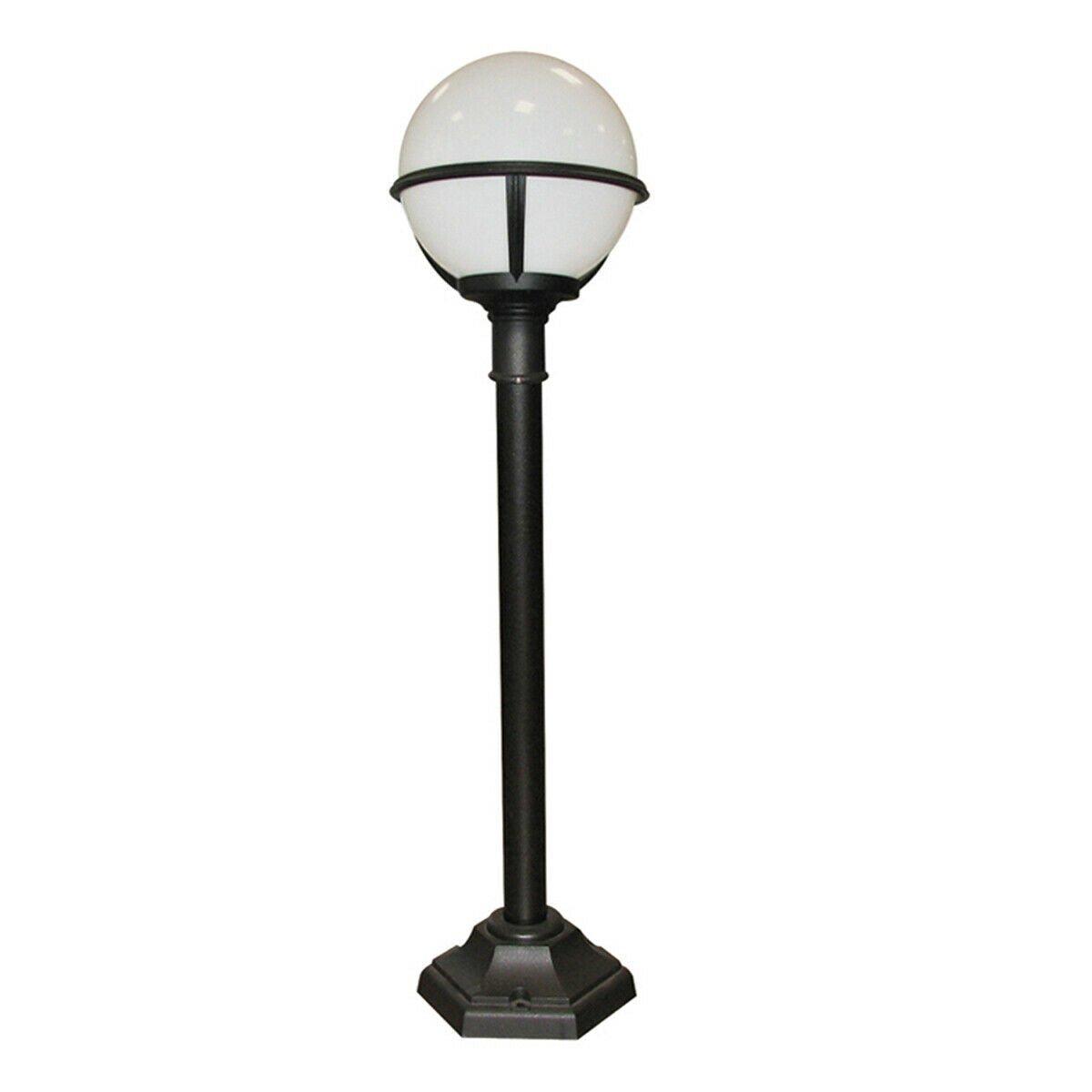 Outdoor IP44 1 Bulb Short Mini Lamp Post Pillar Black LED E27 100W d01070