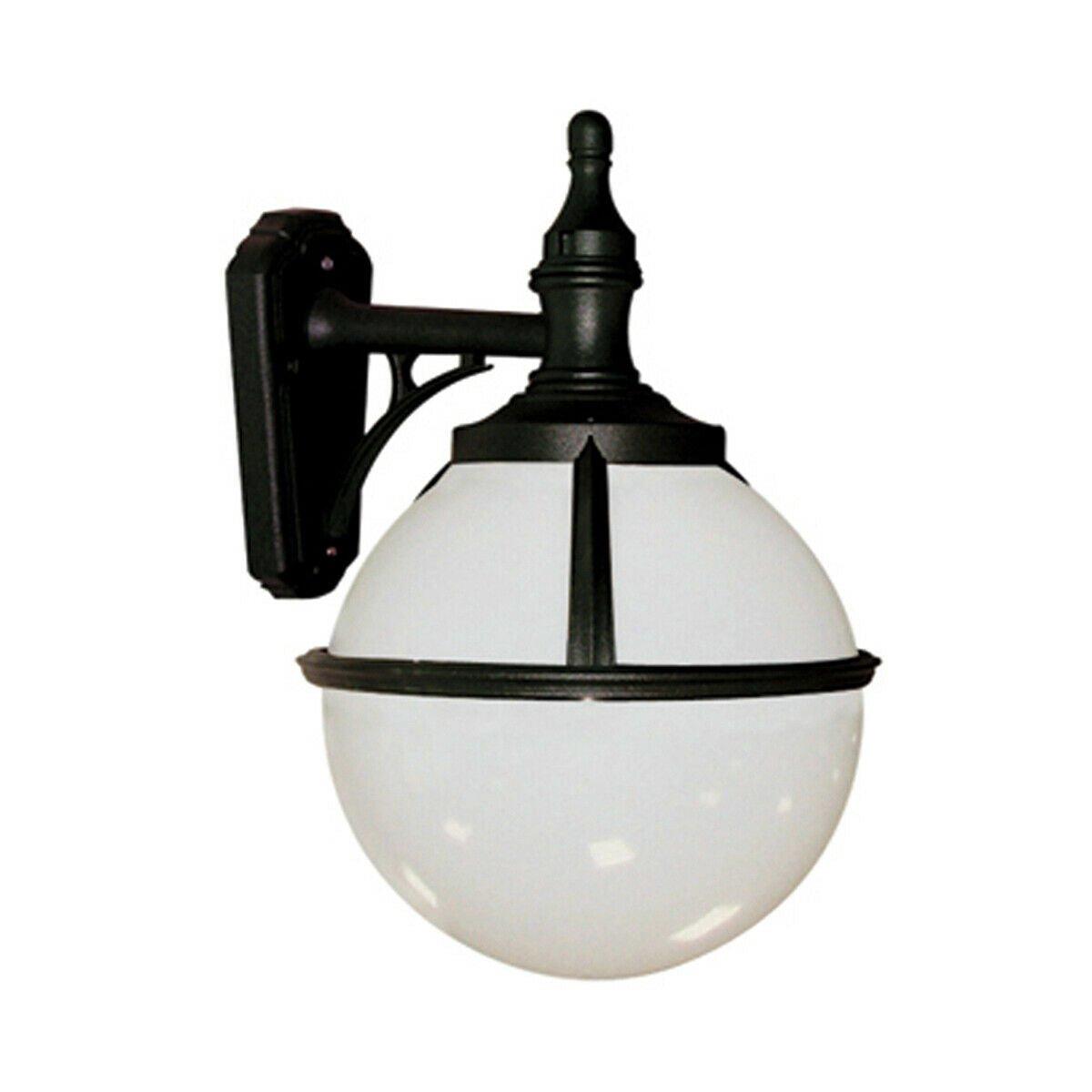 Outdoor IP44 Wall Light Sconce Black LED E27 100W Bulb External d01072