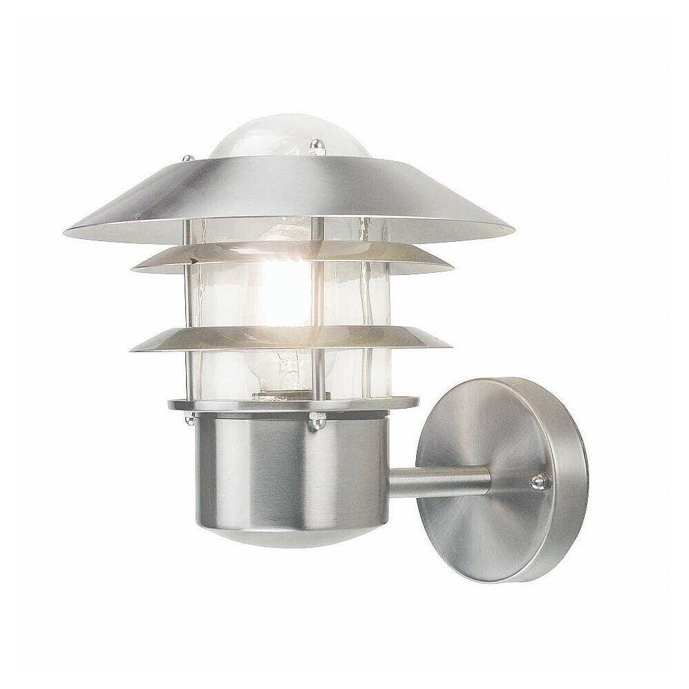 Outdoor IP44 Wall Light Stainless Steel LED E27 60W