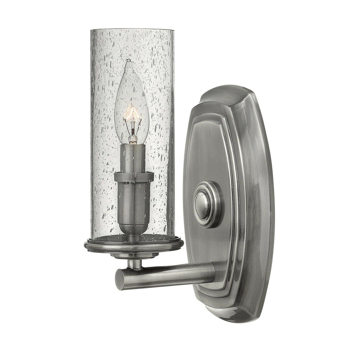 Wall Light Sconce Polished Antique Nickel LED E14 60W Bulb