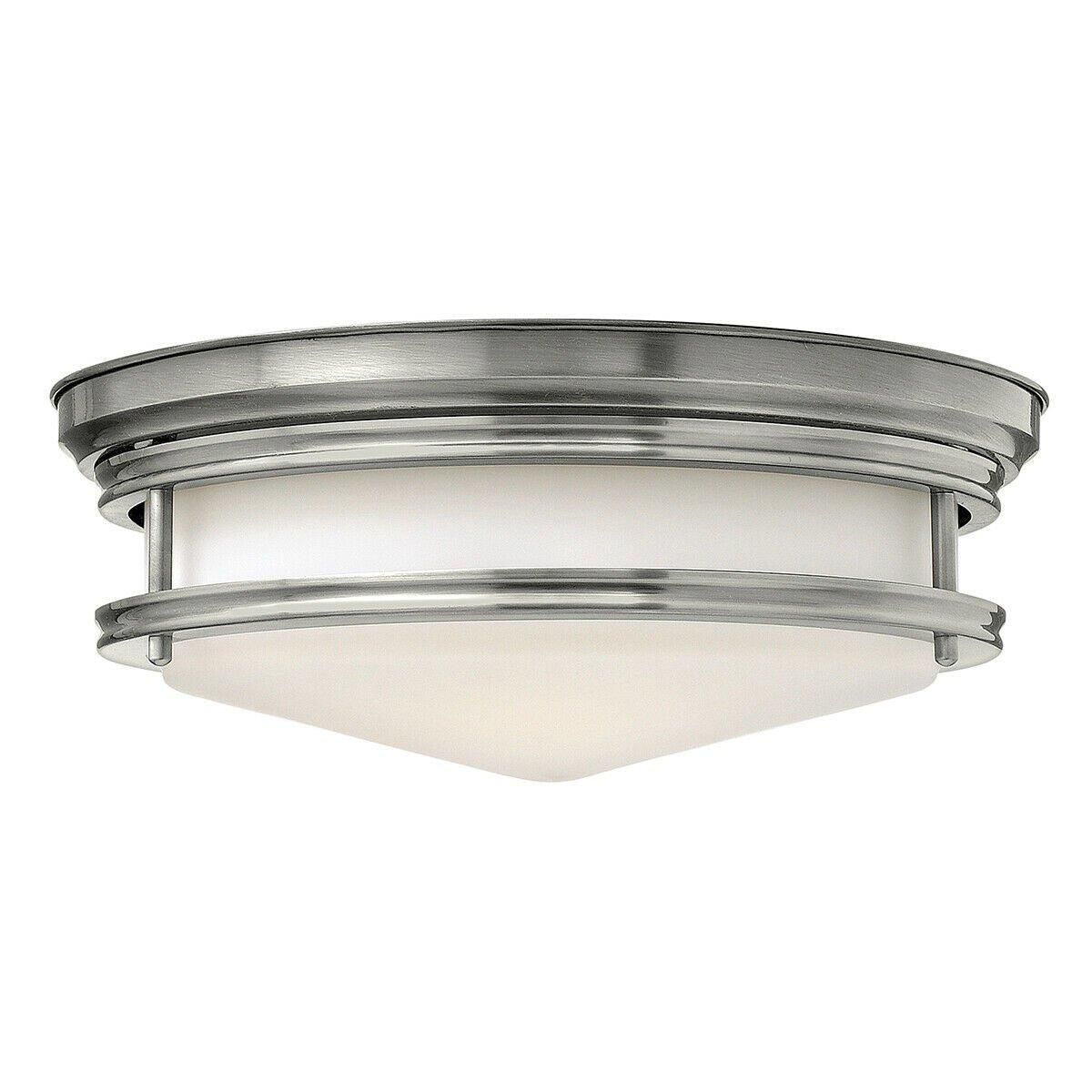 3 Bulb Flush Light Light Low Ceiling Antique Nickel LED E27 40W Bulb