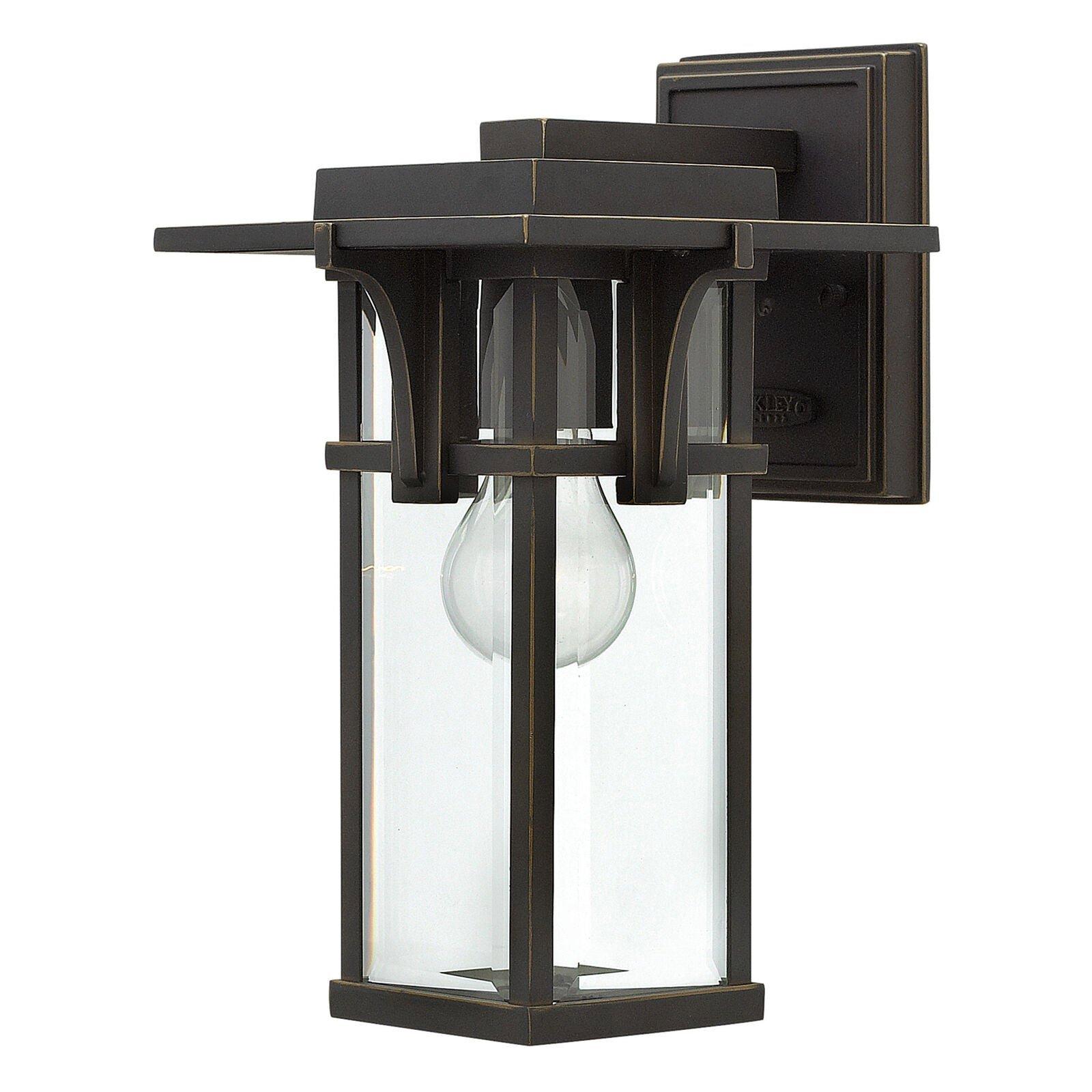 Outdoor IP44 Wall Light Oil Rubbed Bronze LED E27 100W d01364