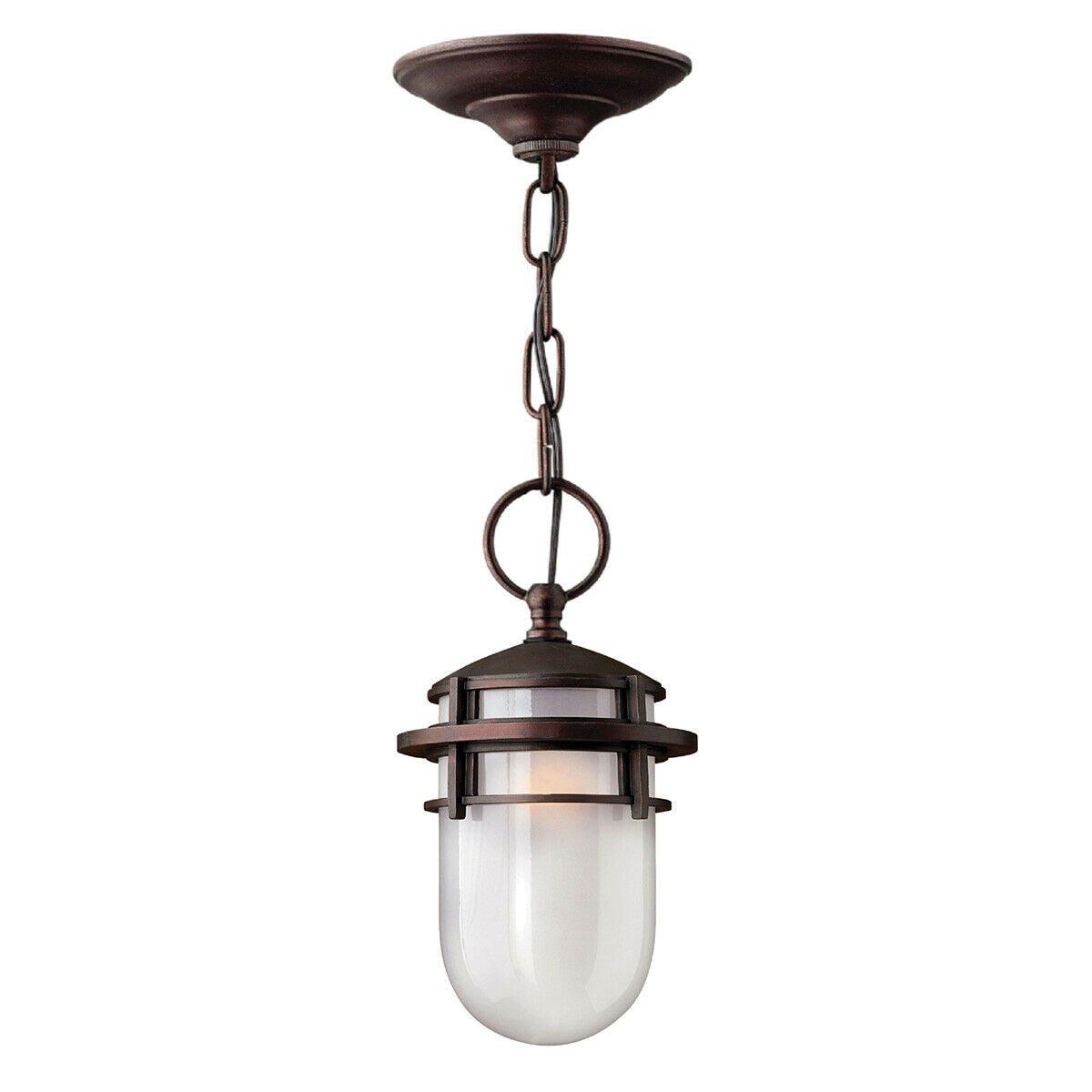 IP23 1 Bulb Chain Lantern Victorian Bronze LED E27 60W