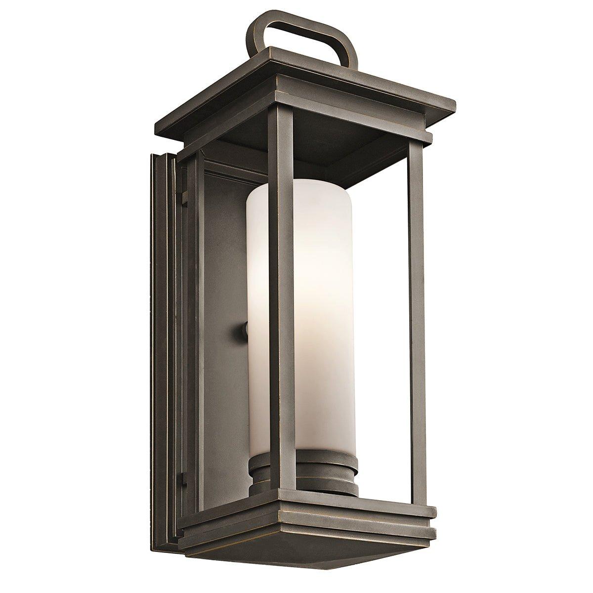 Outdoor IP44 Wall Light Sconce Rubbed Bronze LED E27 60W Bulb Outside External