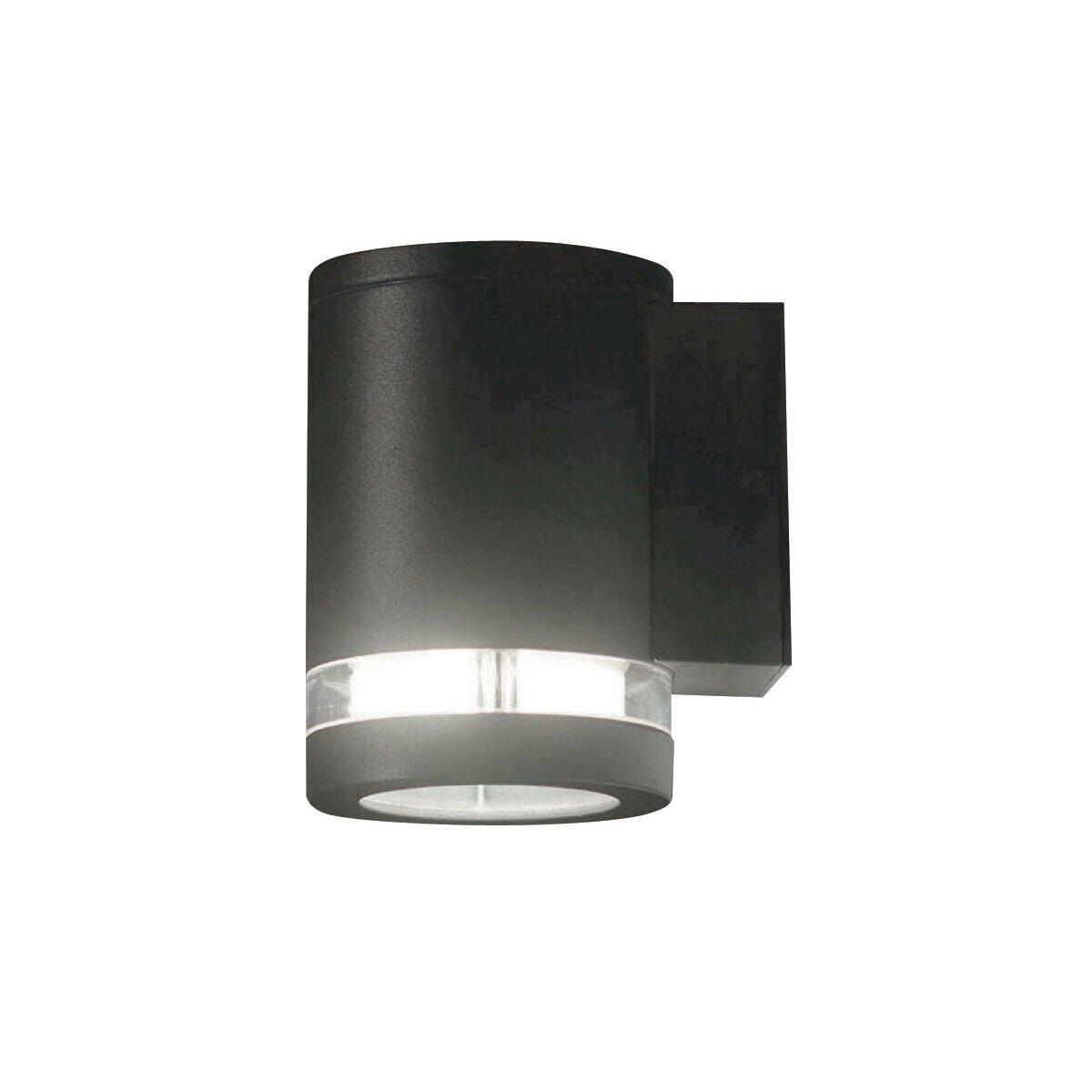 Outdoor IP44 Wall Light Graphite LED GX53 9W