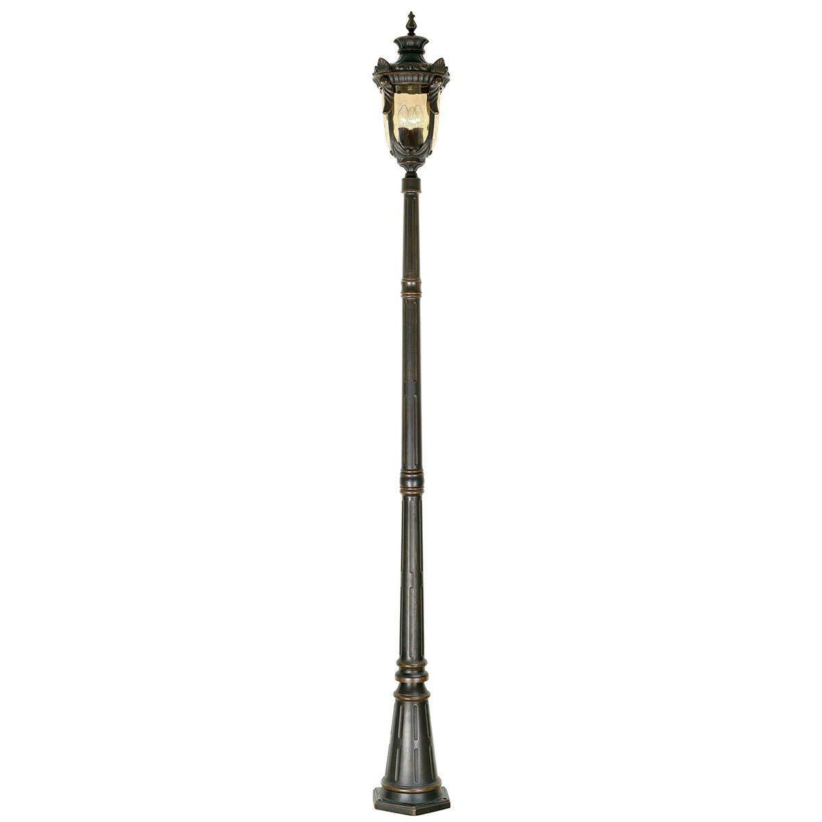 Outdoor IP44 3 Bulb Lamp Post Old Bronze LED E14 60W Bulb Light Fitting