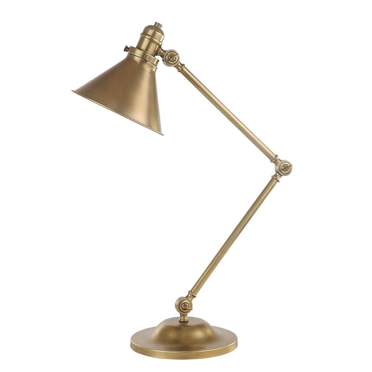 Table Lamp Stick Lamp Elegant Plain Stem Aged Brass LED E27 60W