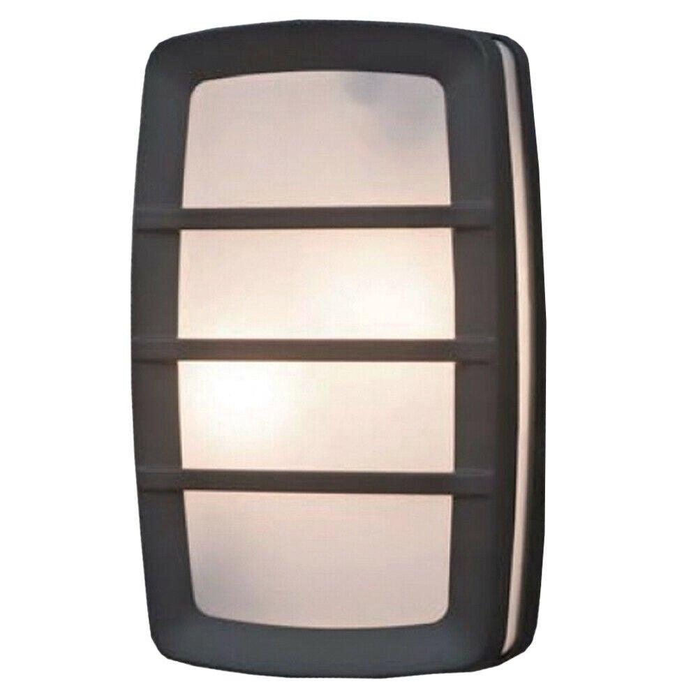 Outdoor IP54 Twin Wall Light Graphite LED E27 60W